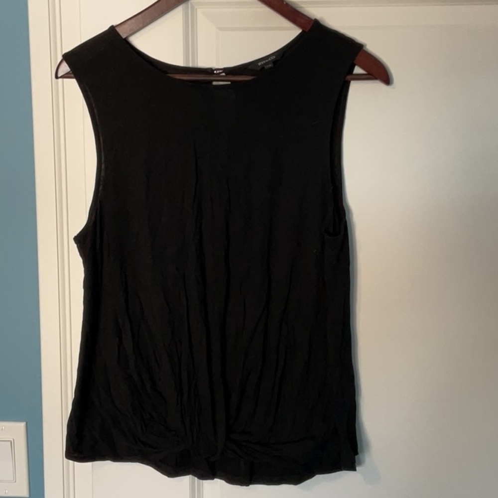 RW&Co black sleeveless top size L